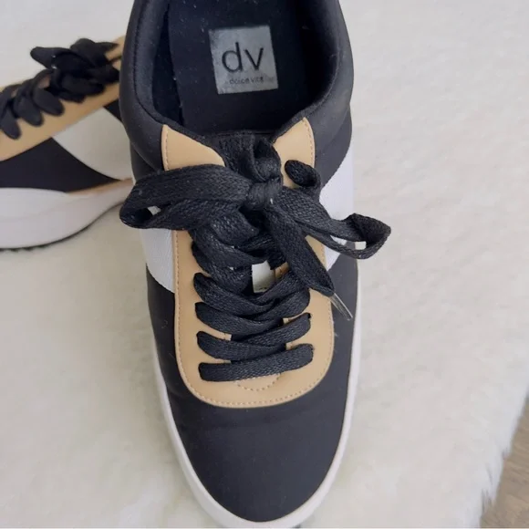 DV by Dolce Vita Black and Tan Sneakers - Picture 7 of 10